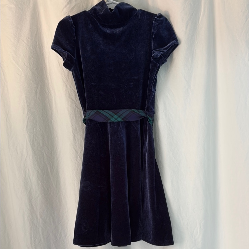Ralph Lauren Girls Navy Holiday Dress.